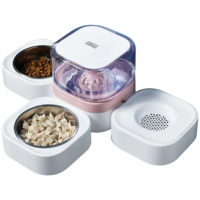 Bol automatique élégant pour animaux de compagnie, sans électricité, pour chat et chien, distributeur d'eau, fontaine à eau en PP