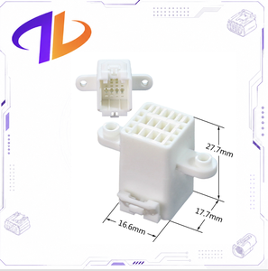Conector macho de cobre de 8 pines, blanco, de 2.5mm, TE AMP .040 Multilock, sin sellar, para espejo retrovisor automotriz, compatible con 178455-1, de nailon. - Product Image 2