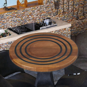 Sous-verres en bois modernes à motif marron pour tasses à thé, vente en gros, tapis de table pour boissons chaudes et froides - Product Image 3