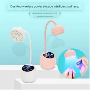 OEM Ultraviolet Flexible <b>Desk</b> USB Gel Polish Table Nail Lamp Arm Bendable Leds LCD Screen Wireless Mini UV LED Light Dryer - Product Image 4