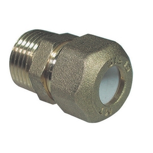 Conector macho para tubería de cobre 1/2 x 10R con ojo de teflón - Product Image 1