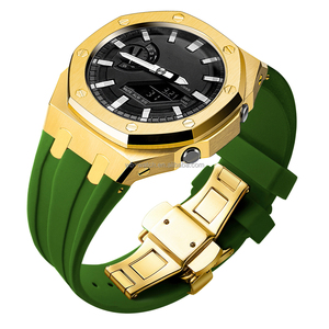 Luxury Ga <strong>2100</strong> Rubber Strap Metal Bezel Parts Accessories Watch Mod Kit Stainless Steel Case <strong>G</strong> Ga2110 <strong>Shock</strong> - Product Image 3