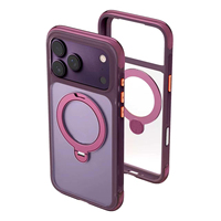 Coque de téléphone antichoc intégrale avec anneau magnétique personnalisé et logo d'usine pour iPhone 17 18 Pro Max Air Shell Cover
