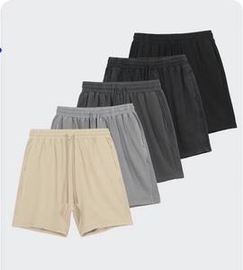 กางเกงขาสั้นผ้ายืดเอวสูงของผู้ชายกางเกงโอเวอร์ไซส์ผ้าคอตตอนแท้พิมพ์ลายปักตามสั่งแนวสตรีทแฟชั่น2021 - Product Image 1