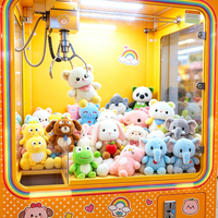 Lot de peluches assorties de 8 pouces pour machines à grue, poupées en peluche douces, fournitures pour salles de jeux, vente en gros mixte