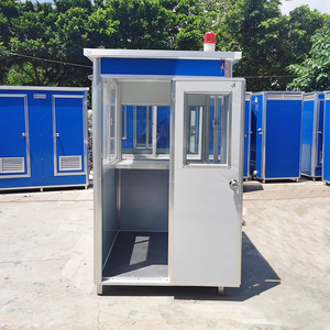 Caseta de Guardia Portátil Prefabricada, Caseta de Seguridad de Acero Ligero, Caseta de Vigilancia Exterior para Obras de Construcción - Product Image 5