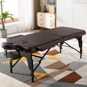 <span class=keywords><strong>Table</strong></span> de massage portable moderne à cadre en bois réglable avec éponge haute densité, mobilier de salon pliable et casier - Product Image 6
