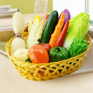 YIWUPOWER - Accesorios de Enseñanza para Niños, Frutas, Berenjenas, Patatas, Zanahorias, Modelos de Vegetales Simulados, Vegetales de Plástico - Product Image 1
