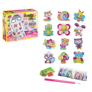 Bambini che imparano il giocattolo educativo arti e mestieri imposta adesivi adesivi con diamanti artigianato fai da te giocattoli creativi in pasta - Product Image 1