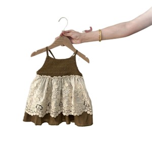 Child Star Circle Girls Sleeveless Lace Dress Breathable Summer Hollow-Out Suspender Dress For Children - Product Image 4