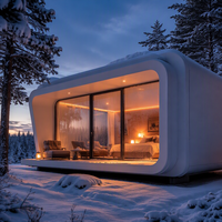 Maison préfabriquée moderne de luxe à montage rapide avec murs épaissis pour hôtels, complexes hôteliers, campings, entrepôts et halls