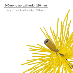 Spazzola per Camino in Nylon 250mm M12 - Product Image 4