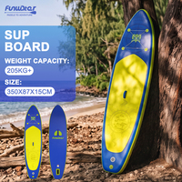 Planche de SUP gonflable imprimée pour dropshipping UE, super large 350 cm, stock UE, charge maximale 205 kg, livraison en une seule pièce pour