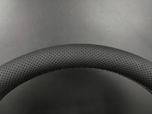 Volant de voiture en cuir perforé de style RS personnalisé avec bouton de démarrage/arrêt et sélecteur de conduite pour <span class=keywords><strong>Audi</strong></span> - Product Image 2