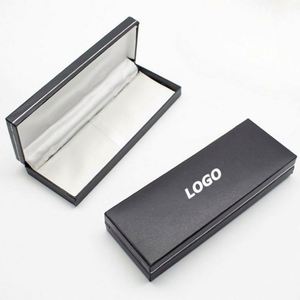 Boîte cadeau argentée personnalisée pour entreprise |   Étui de luxe en métal pour stylo à bille et stylo-plume avec logo de l'entreprise - Product Image 1