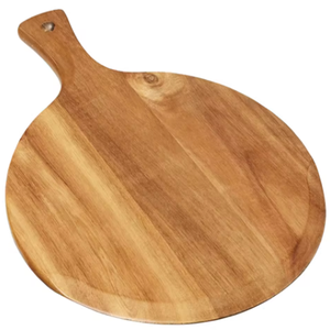 <span class=keywords><strong>Planche</strong></span> de service ronde en <span class=keywords><strong>bois</strong></span> écologique, <span class=keywords><strong>planche</strong></span> à <span class=keywords><strong>pizza</strong></span> durable en <span class=keywords><strong>bois</strong></span> d'acacia avec poignée pour la cuisson et la présentation des aliments - Product Image 2