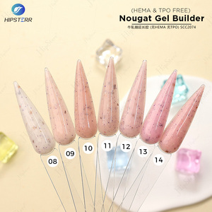 No TPO UV/LED Hard <b>Builder</b> Nail Gel Strengthening Beige Nude Nougat Gel <b>Builder</b> Extra Long Nail Extensions Gel for Nail Repair - Product Image 6