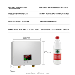 <span class=keywords><strong>Calentador</strong></span> <span class=keywords><strong>de</strong></span> Agua Eléctrico Instantáneo <span class=keywords><strong>de</strong></span> 5500W a Bajo Precio Directo <span class=keywords><strong>de</strong></span> Fábrica - <span class=keywords><strong>Calentador</strong></span> <span class=keywords><strong>de</strong></span> Agua sin Tanque <span class=keywords><strong>de</strong></span> 220V para Baño, Ducha y Cocina - Product Image 6