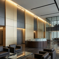 Panneau composite en aluminium ACP, revêtement mural intérieur, panneau mural décoratif pour bureau, hôtel, intérieur commercial