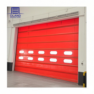 <span class=keywords><strong>2025</strong></span> gấp lên cửa bên ngoài tốc độ cao-Thiết kế xếp chồng PVC cho ngoại thất thương mại, cửa trập lăn không thấm nước cho nhà máy - Product Image 4