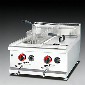 Freidora Doble Astra de Acero Inoxidable con Diseño Ahorrador de Trabajo y Eficiente en el Uso de Aceite para Restaurantes de Comida Rápida - Product Image 2