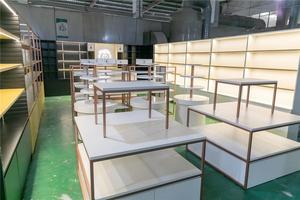 Modern Wall Display <strong>Cabinet</strong> Retail <strong>Shelving</strong> with LED Light Wooden Shelves and <strong>Glass</strong> Showcase Jewelry Cosmetics Pharmacy Display - Product Image 6