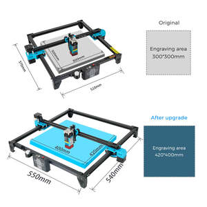 Vente en gros 5.5W Cadre DIY Compressé Spot Ld + fac + c-lens Rapide Haute Précision Découpe Laser Graveur CNC Laser Machine de Gravure 3D - Product Image 4