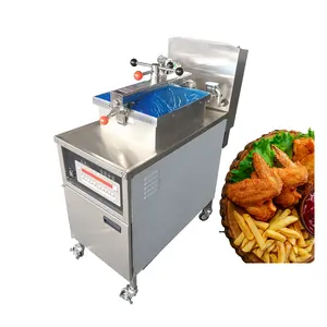 Large Capacity Pressure Deep Fryer Chicken Lifting Countertop Deep Fryer For Wholesales