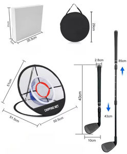 Hw Golf <span class=keywords><strong>Swing</strong></span> Trainer Chipping Net Set Opvouwbaar Indoor/Outdoor Oefensysteem Perfect Voor Chipping & Pitching Training - Product Image 5