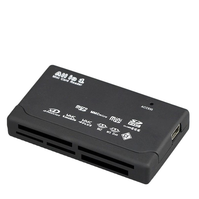 All in One Card Reader USB 2.0 SD Card Reader Adapter Support TF CF SD Mini SD SDHC MMC MS XD Memory Card Reader 6 in 1