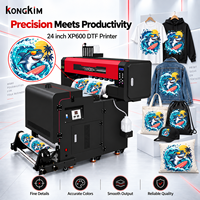 Imprimante DTF KK-700A en gros pour impression numérique de t-shirts, machine à poudre XP600 A3 30cm pour transfert thermique