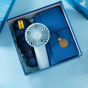 Nuevo producto Idea 2025, conjunto de regalo de día para mujer, Mini ventilador con paraguas, botella de agua, juego de toallas, caja de regalo para mujer/ - Product Image 4