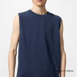 เสื้อกล้ามผู้ชายผ้าคอตตอนหนานุ่ม เย็บตะเข็บเสริมความแข็งแรง ทนทาน ระบายอากาศดี เป็นมิตรกับสิ่งแวดล้อม เหมาะสำหรับออกกำลังกาย วิ่ง และสวมใส่สบายทุกขนาด - Product Image 6