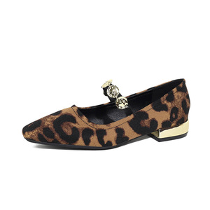 Sandali Casual Personalizzati 2025 con Logo, Stile Vintage Unico, <span class=keywords><strong>Scarpe</strong></span> Mary Jane con Fibbia Dritta e Decorazione Dorata, <span class=keywords><strong>Tacco</strong></span> <span class=keywords><strong>Basso</strong></span> - Product Image 5