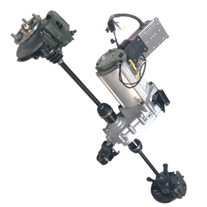 Essieu <span class=keywords><strong>différentiel</strong></span> arrière haute performance pour véhicule électrique, pour petit camion Tuk Tuk avec moteur PMSM 5KW, suspension indépendante - Product Image 4