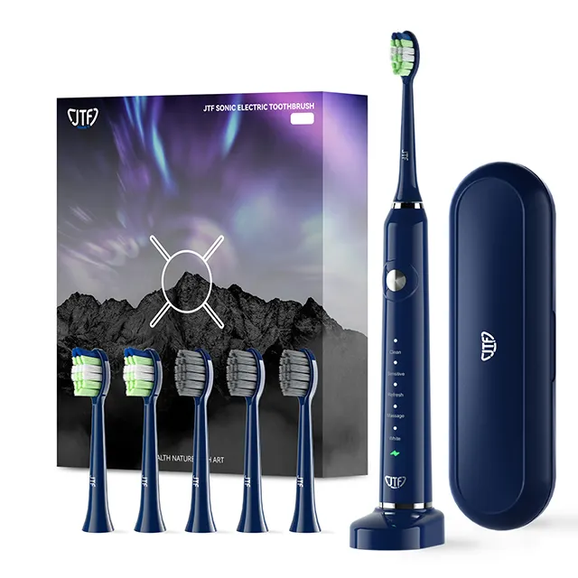 JTF-P200 azul, melhor venda, dropshipping, 2023 escova de dentes elétrica, clareamento dos dentes