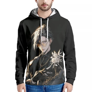 Nuevo diseño <span class=keywords><strong>de</strong></span> moda Imprimir Sudadera con capucha para hombre Bidimensional Cool <span class=keywords><strong>Anime</strong></span> Boy Transferencia <span class=keywords><strong>de</strong></span> calor Dibujos animados Moda Cordón Sudadera con capucha - Product Image 2