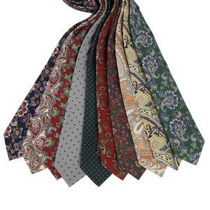 Wholesale Custom Formal Paisley <b>Polyester</b> <b>Tie</b> for Men's Ascot Neckwear Breathable Double Brushed Interlining - Product Image 3