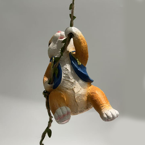 Thỏ Nhỏ Leo Núi Động Vật Mô Phỏng Nhựa Thủ Công Mỹ Nghệ Cho Ngoài Trời Trang Trí Trang Trí Sân Vườn Mẫu Giáo Cảnh Quan - Product Image 3