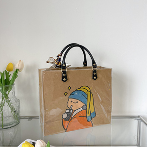 Làm bằng tay hoạt động Chất liệu túi để làm graffiti xách tay tote handmade DIY PVC túi Kit - Product Image 2