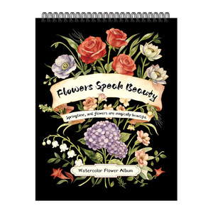 New Floral Coloring <b>Book</b> for Students & Children-Art Practice Drawing <b>Book</b> with Gouache Paint on Paper Special Edition - Product Image 1