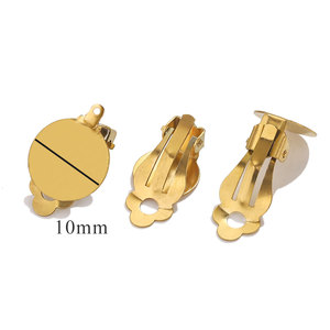 Clip per le orecchie in acciaio inossidabile senza clip per le orecchie forate accessori per orecchini Anti-allergici fai da te <span class=keywords><strong>gioielli</strong></span> fatti <span class=keywords><strong>a</strong></span> <span class=keywords><strong>mano</strong></span> - Product Image 4