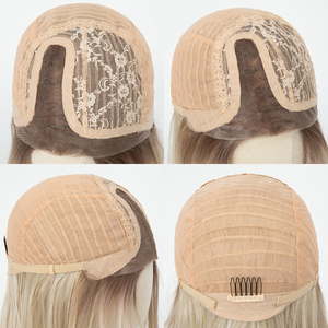 Peluca Ajustable Sin Pegamento Bozhen RTS-Mono, Precortada, Invisible, Transparente, para Monofilamento, Fibra Futura, Ondas Naturales, Resistente al Calor - Product Image 2