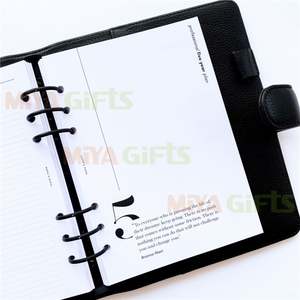 Recharge hebdomadaire pré-perforée de conception personnelle Catégorisée Style américain Mise en page du dimanche au samedi Planificateur blanc A5 Insert - Product Image 1