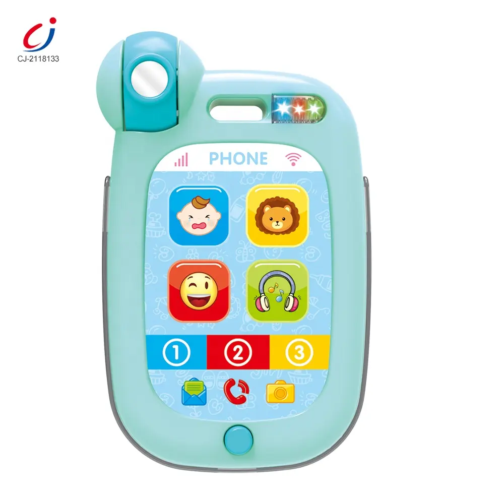 Chengji developmental baby toys smart soothing learning educational music mobile phone toy interactive cell phone for baby