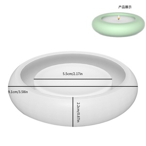 Circular Candlestick DIY Silicone Resin Casting Mold Make Resin <b>Crafts</b> Geode Agate Art coaster Variety of Silicone Resin Molds - Product Image 6