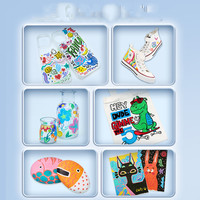 Marqueur stylo ensemble en gros enfants grande capacité Art Graffiti à base d'eau droite liquide Type pointe souple marqueur acrylique