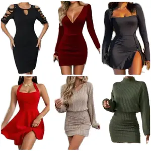 Vente en gros de vêtements pour femmes, déstockage de mode, hauts, robes, pantalons en coton/polyester pour adultes, tailles mixtes, expédition aléatoire - Product Image 4