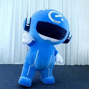 Costume de mascotte gonflable bleu <span class=keywords><strong>robot</strong></span> mignon de Guangzhou Enjoyment CE à vendre - Product Image 4