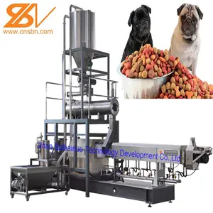 1000 Kg/u-2000 Kg/u Dubbele Schroef Extruder Machine Apparatuur Voor Hondenvoer Kattenvoer Huisdiervoer Visvoer